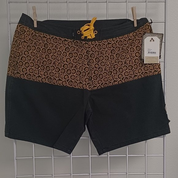 Critical Slide Society Men's Beach Shorts- Tassman Trunk - Phantom - Picture 1 of 4